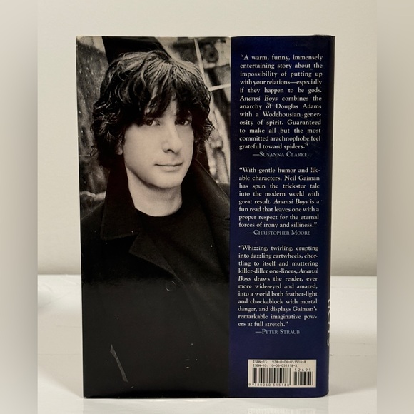 Anansi Boys Neil Gaiman 1st Edition 1st Printing Hardcover 2005 Morrow - Picture 3 of 5